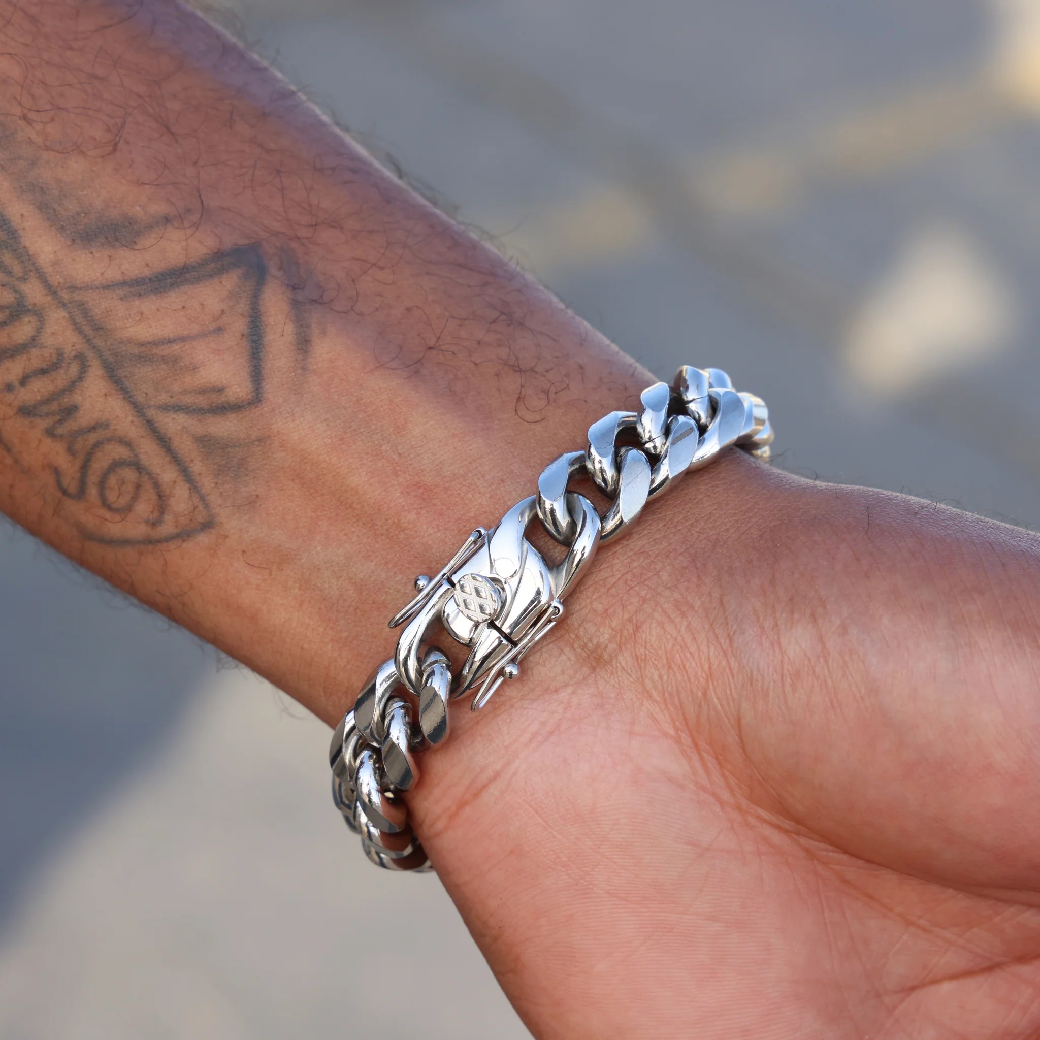 12mm Miami Cuban Bracelet - Premium 316L Stainless - Image 3