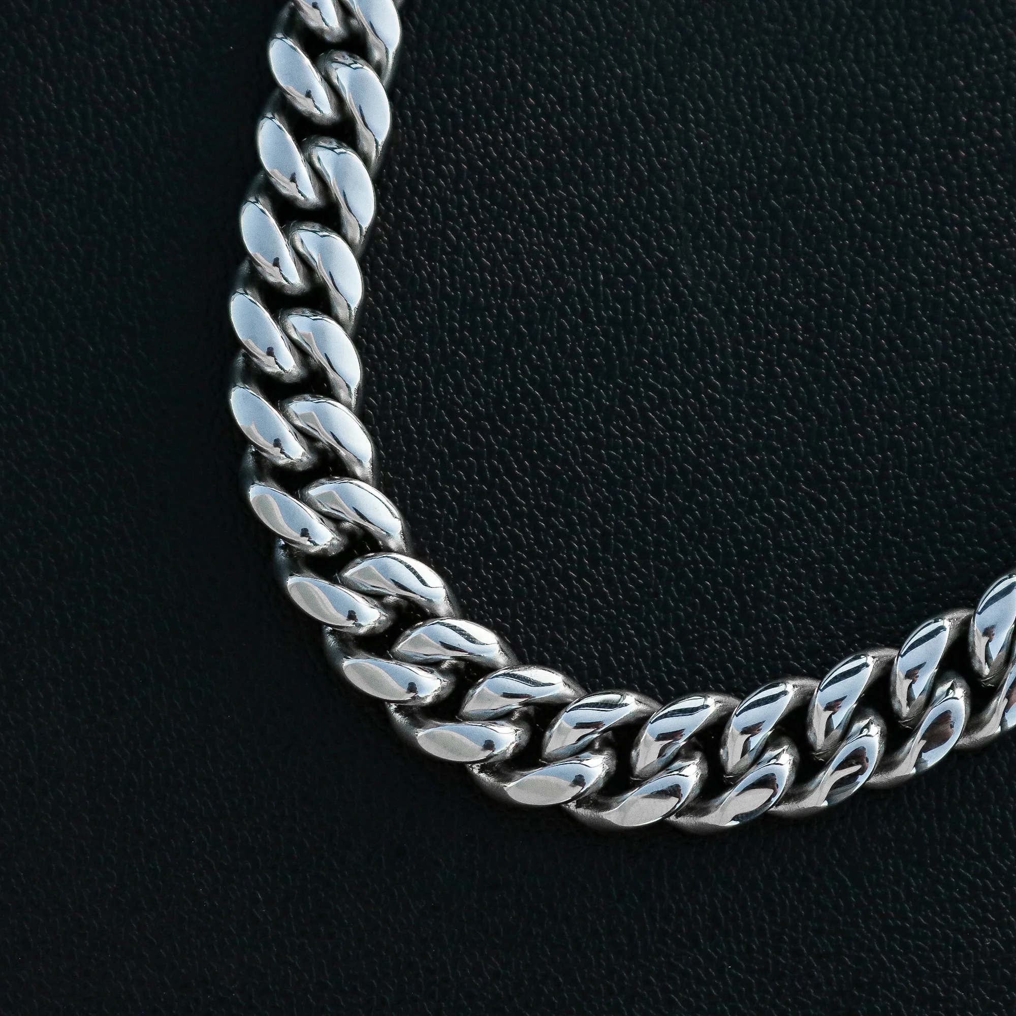 14mm Miami Cuban with the Iced Out Clasp Chain - Premium 316L Stainless - Image 7