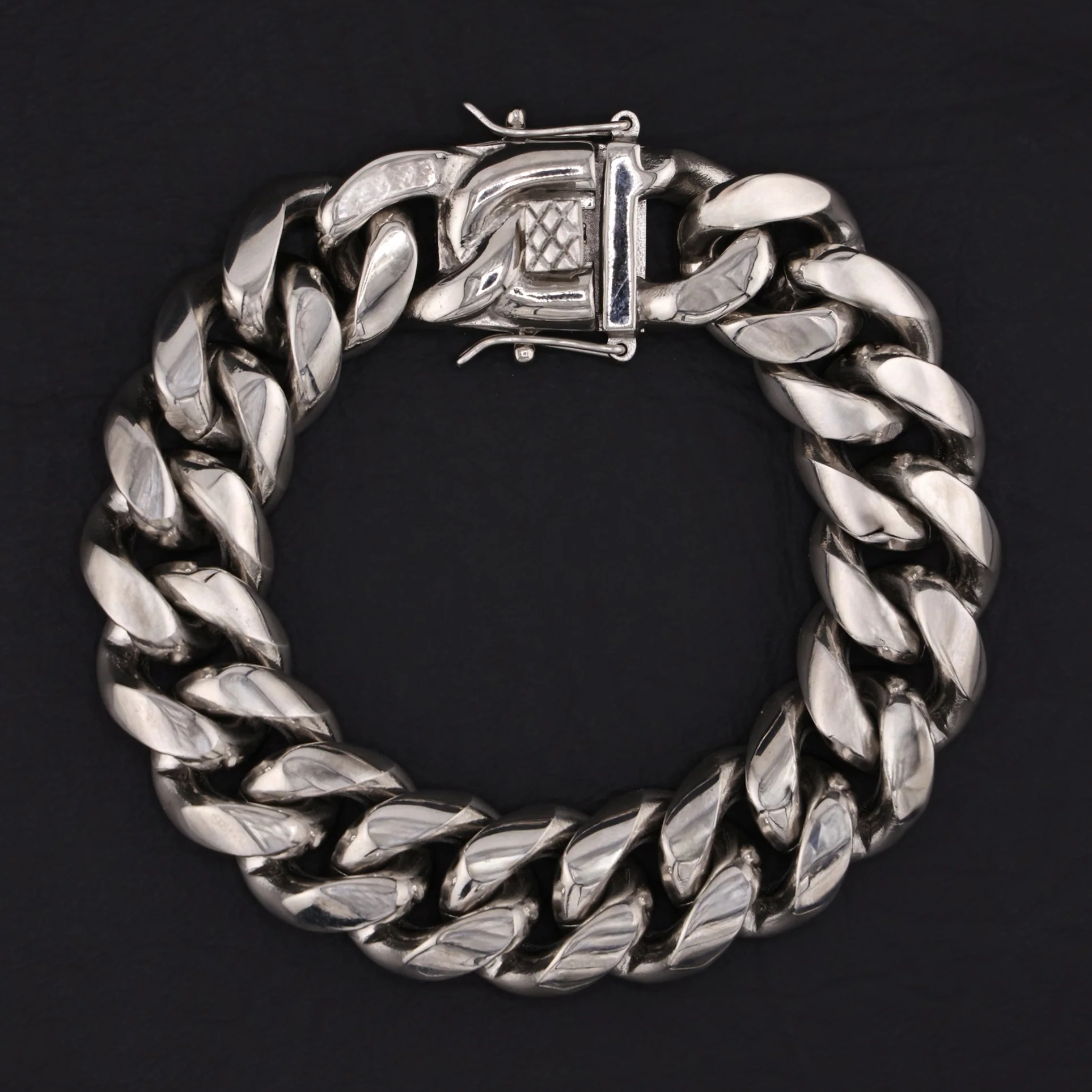 18mm Miami Cuban Bracelet - Premium 316L Stainless