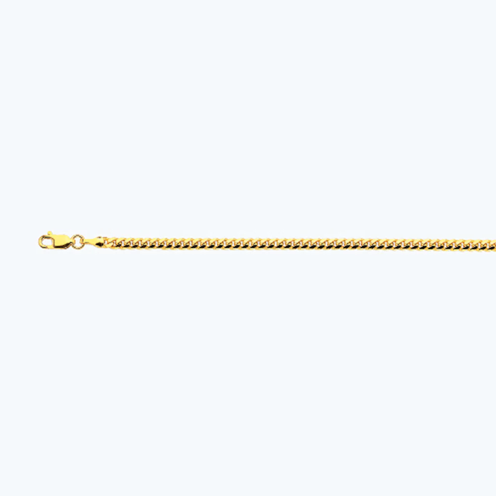 3.5mm Solid Miami Cuban Chain - 14k Gold - Image 2