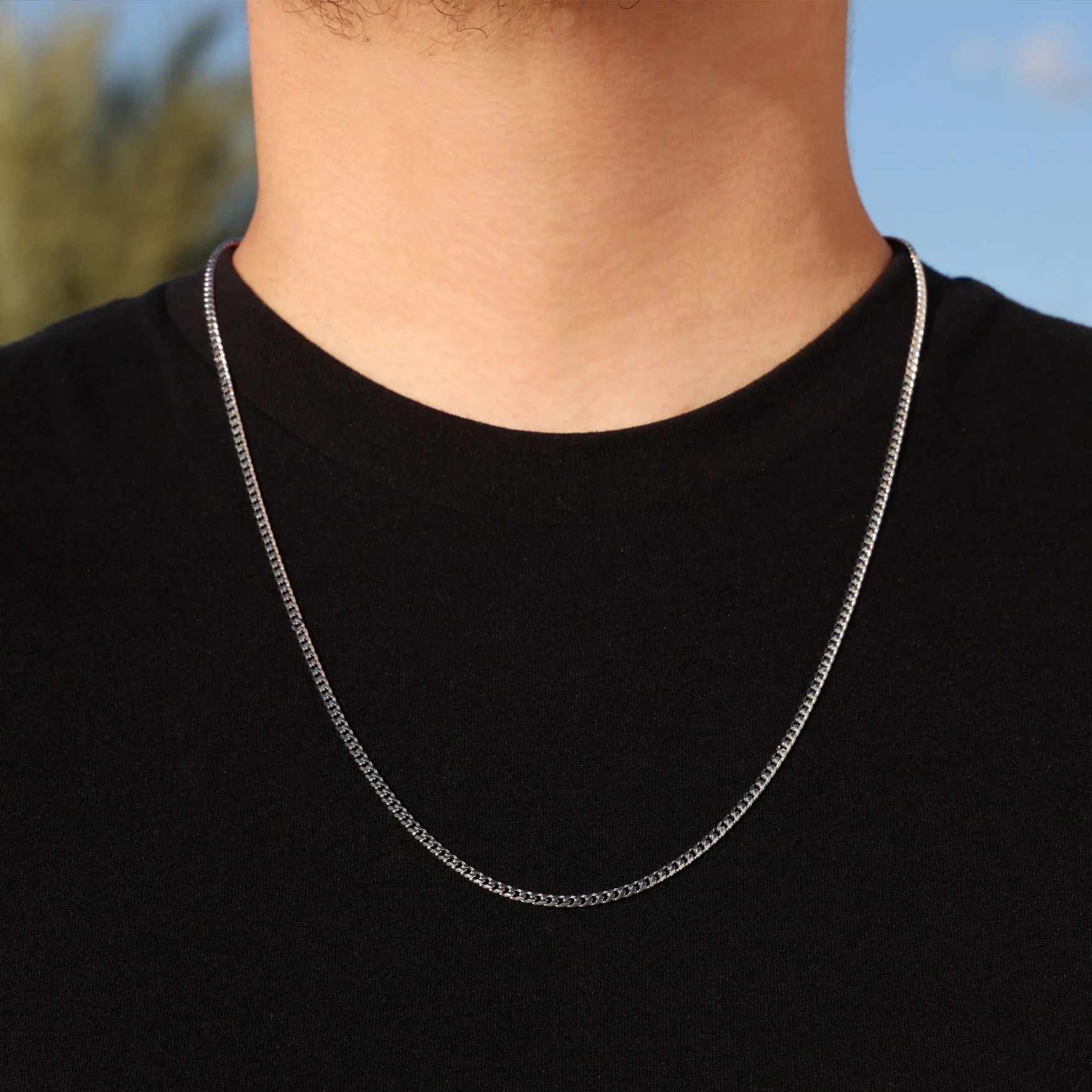 3mm Cuban Curb Chain - Premium 316L Stainless - Image 2
