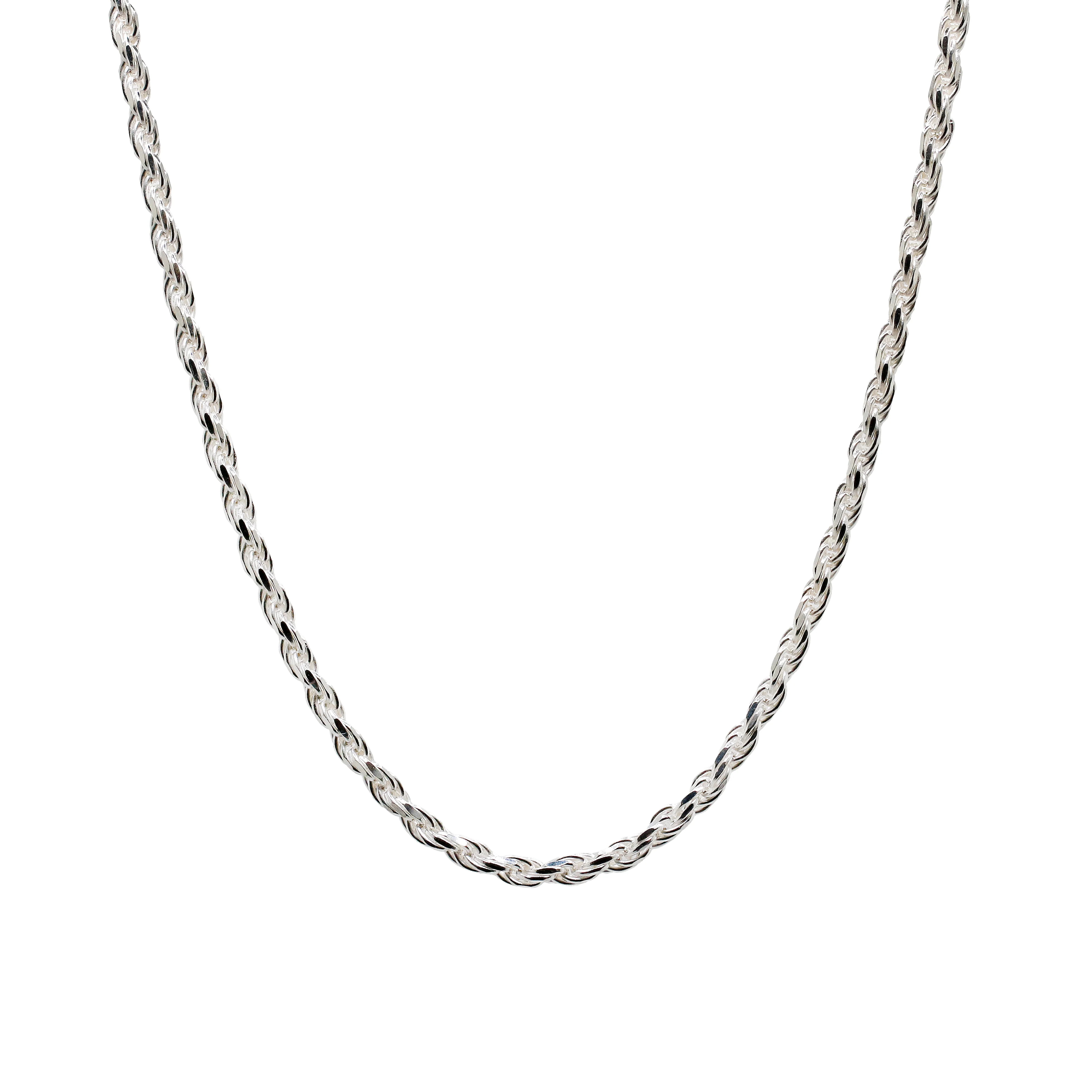 4mm Rope Chain - 925 Silver - Image 2