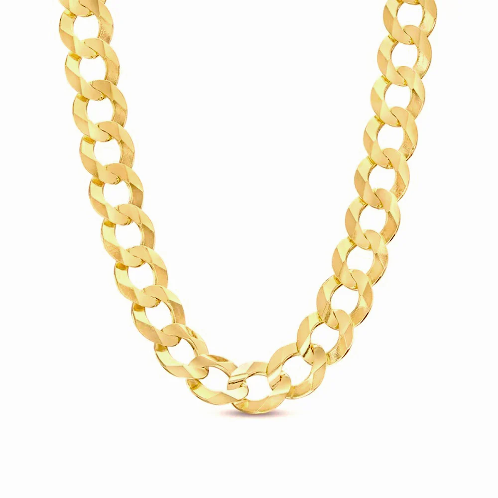 5.5mm Solid Cuban Curb Chain - 14k Gold - Image 3