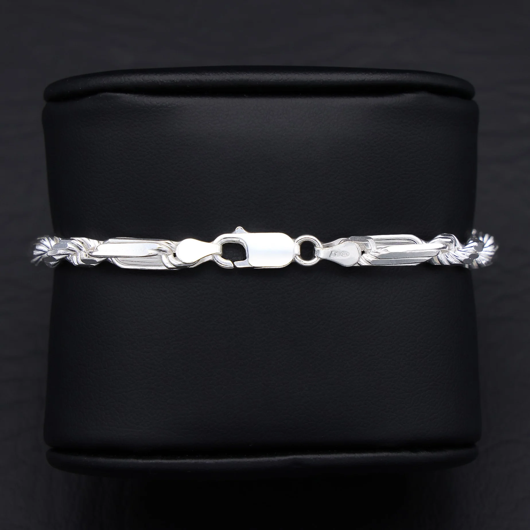 5mm Figarope Bracelet - 925 Silver - Image 2