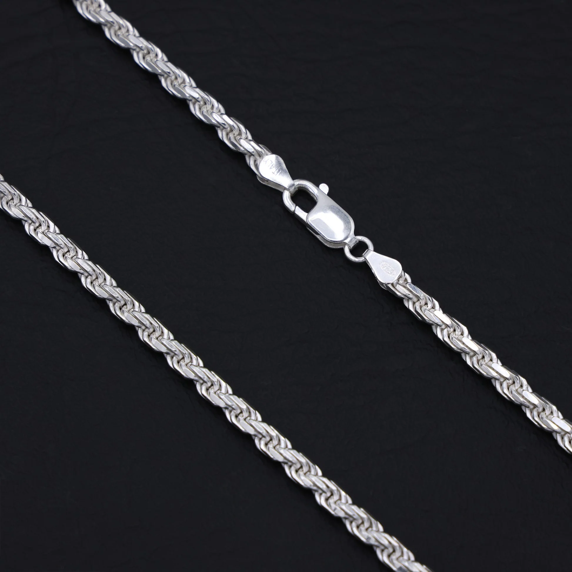 5mm Rope Chain - 925 Silver - Image 3