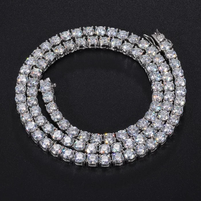 5mm Tennis Necklace - 925 Silver - Image 3