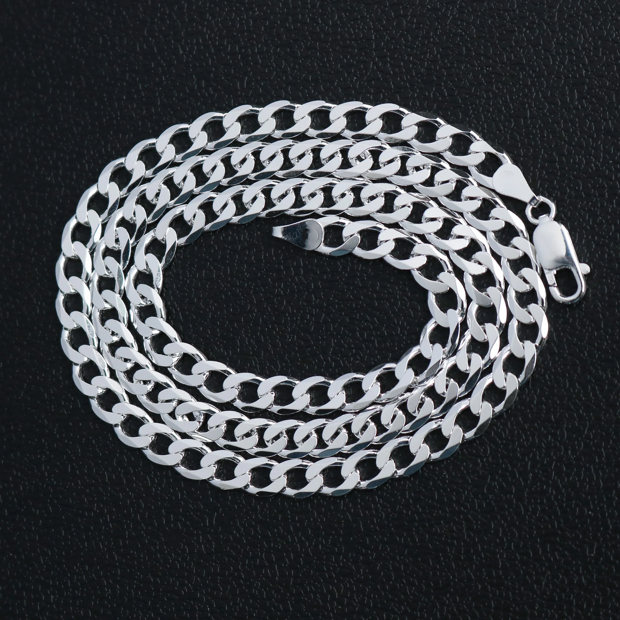 6mm Cuban Chain - 925 Silver - Image 3