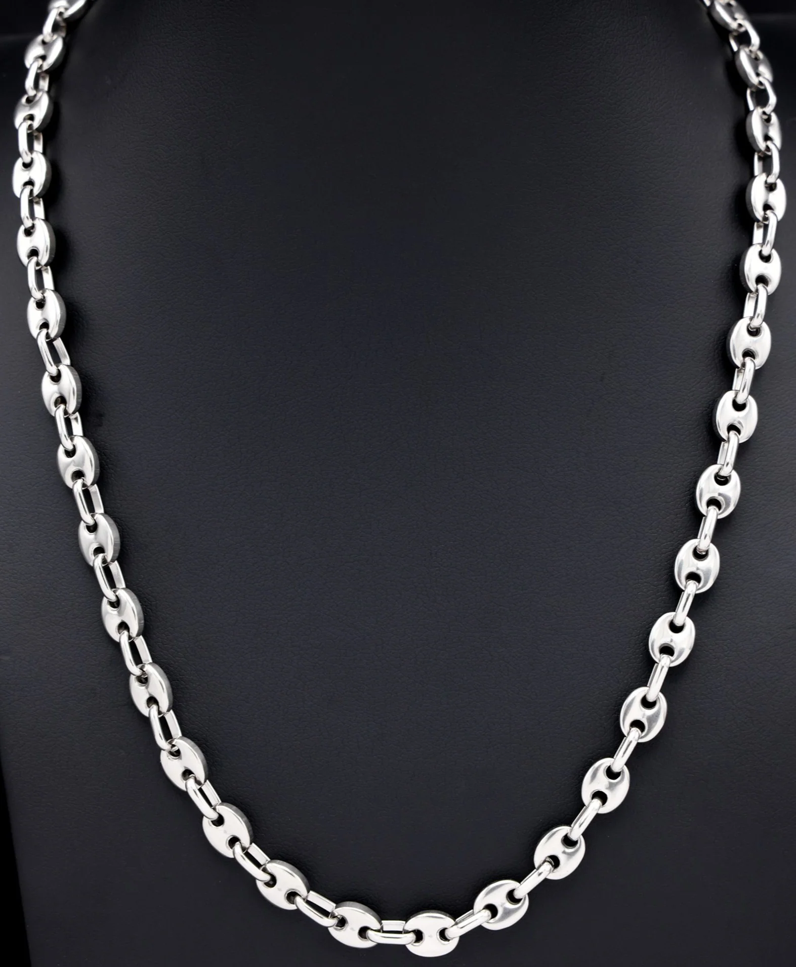 7mm Coffee Bean Chain - Premium 316L Stainless
