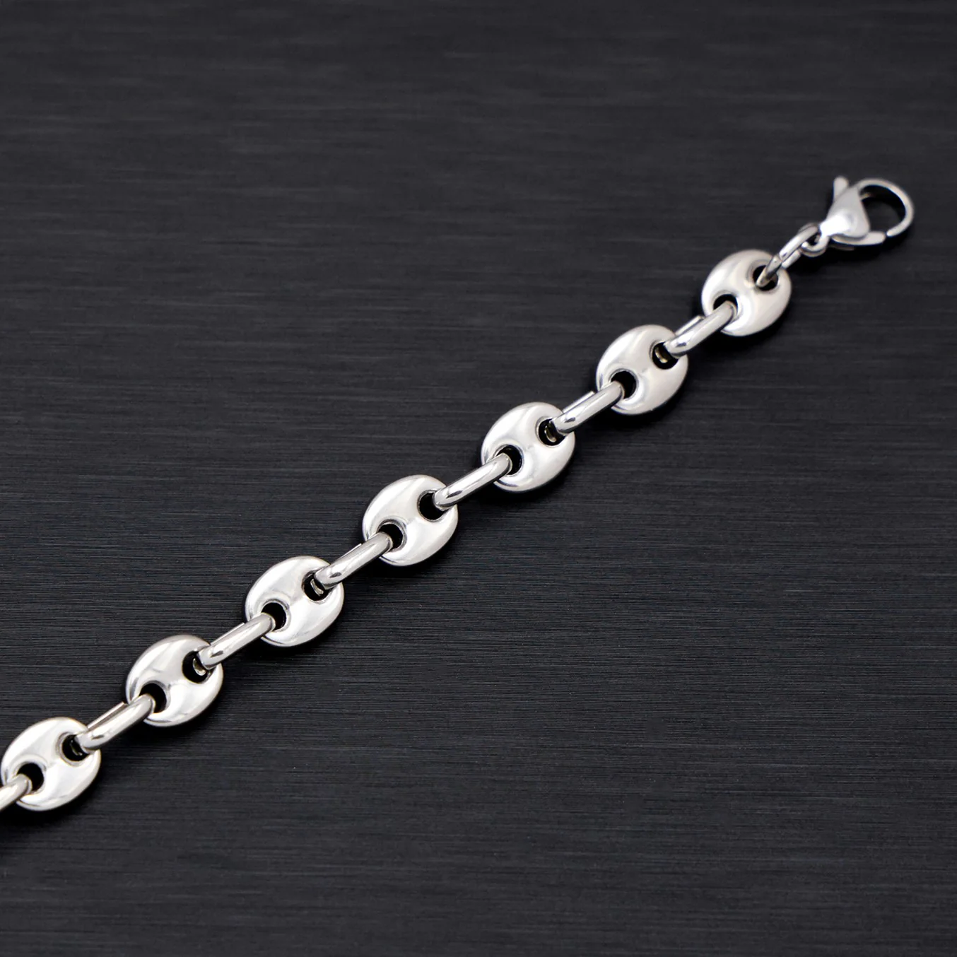 7mm Coffee Bean Chain - Premium 316L Stainless - Image 3