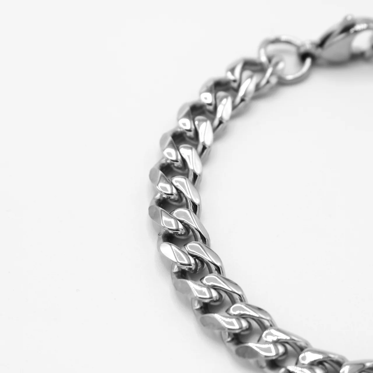 7mm Cuban Curb Bracelet - Premium 316L Stainless - Image 4