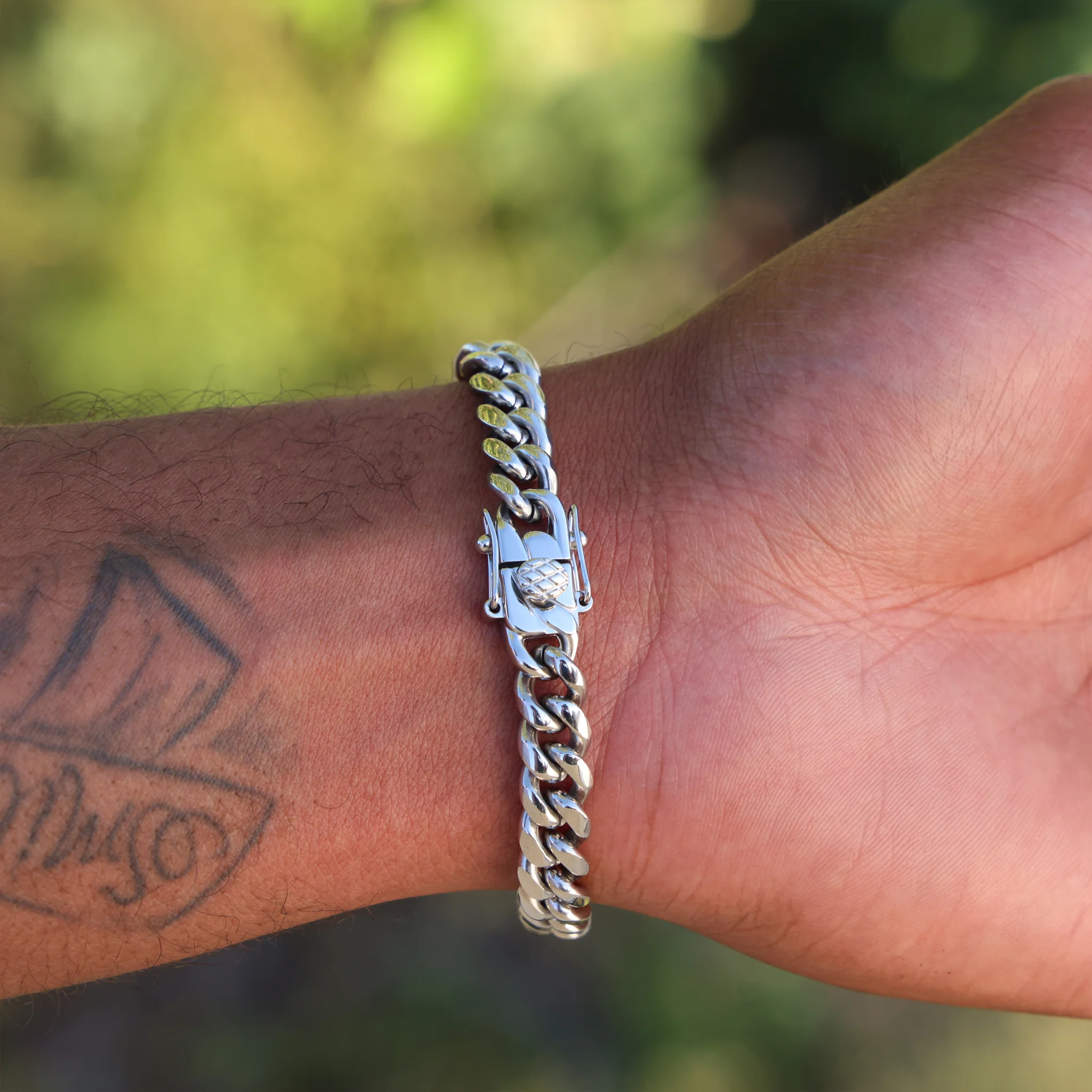 8mm Miami Cuban Bracelet - Premium 316L Stainless - Image 4