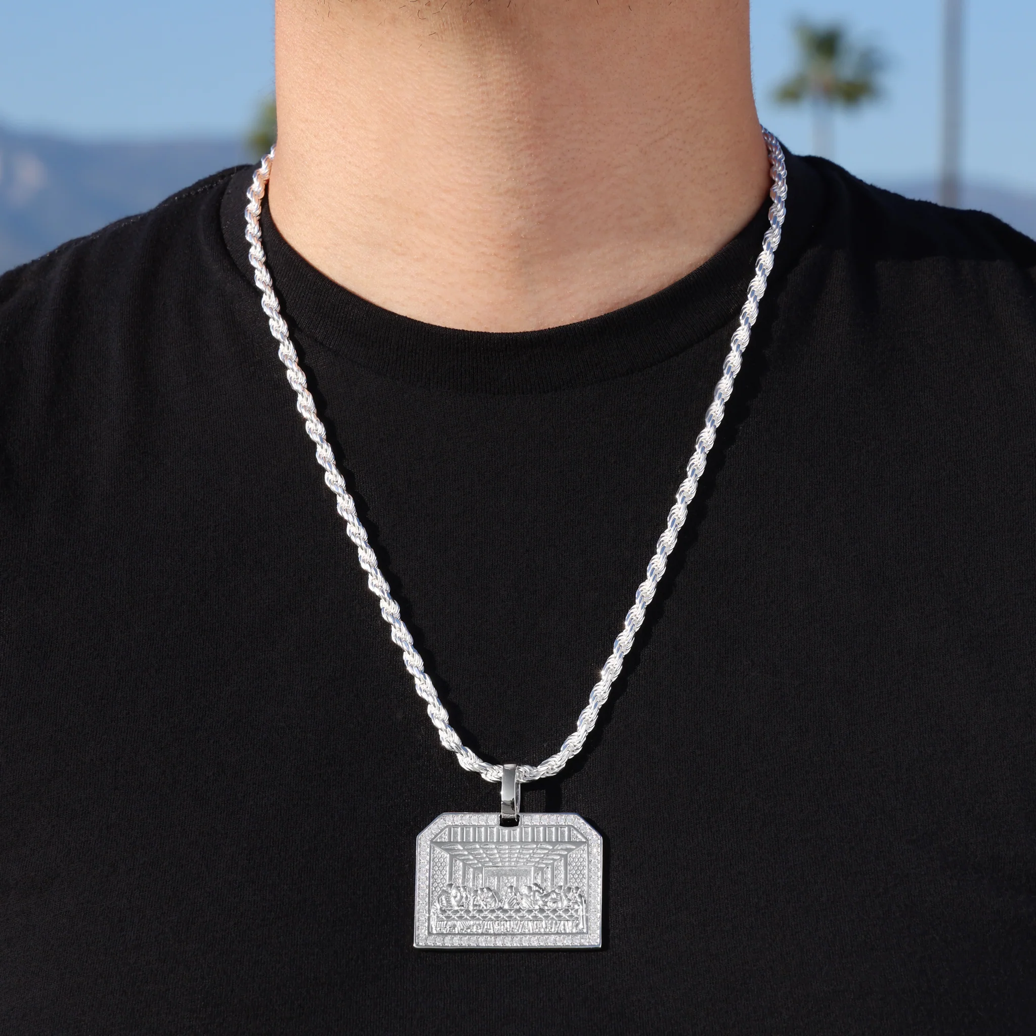 Big Last Supper Pendant - 925 Silver - Image 2