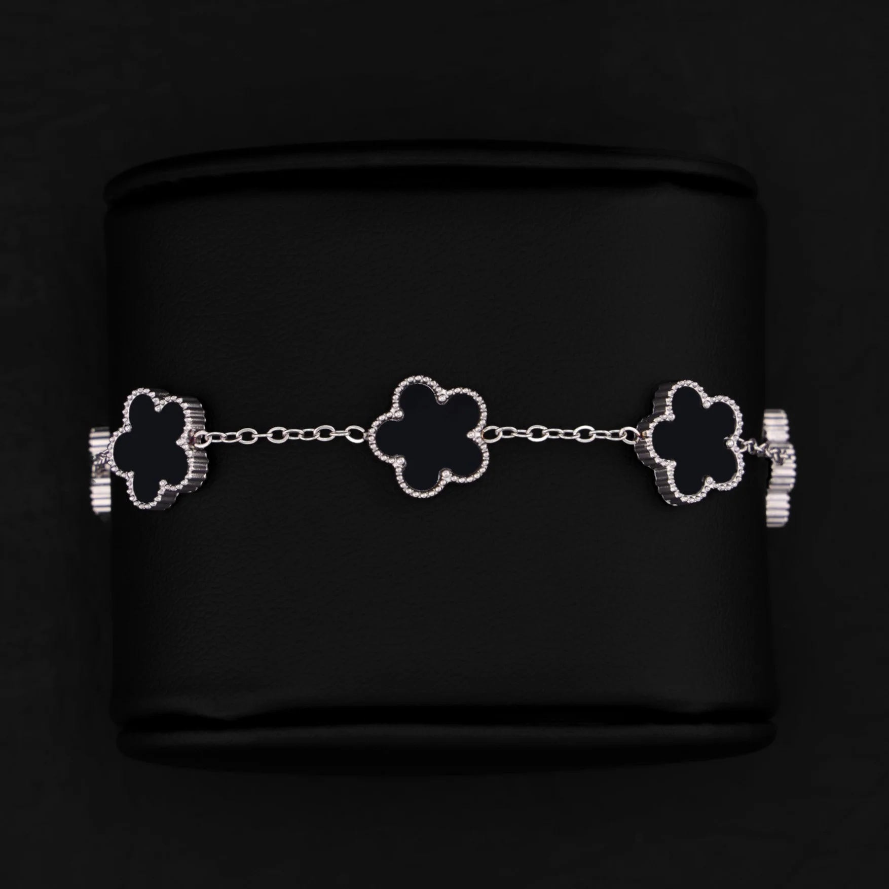 Black Clover Bracelet - Premium 316L Stainless