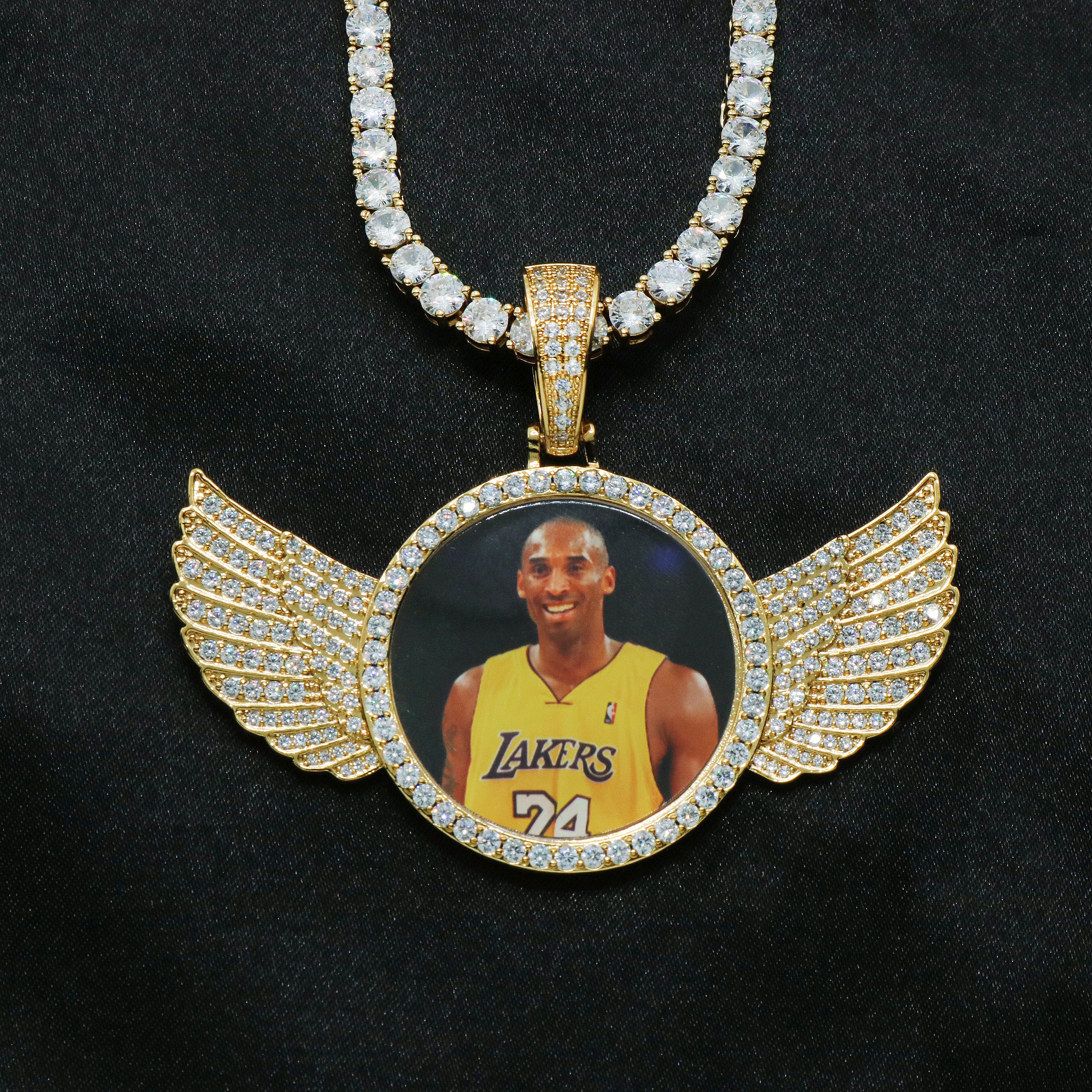 Custom Memory Photo Pendant - Gold - Image 2
