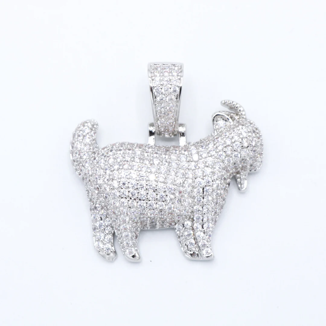 GOAT Pendant - White Gold