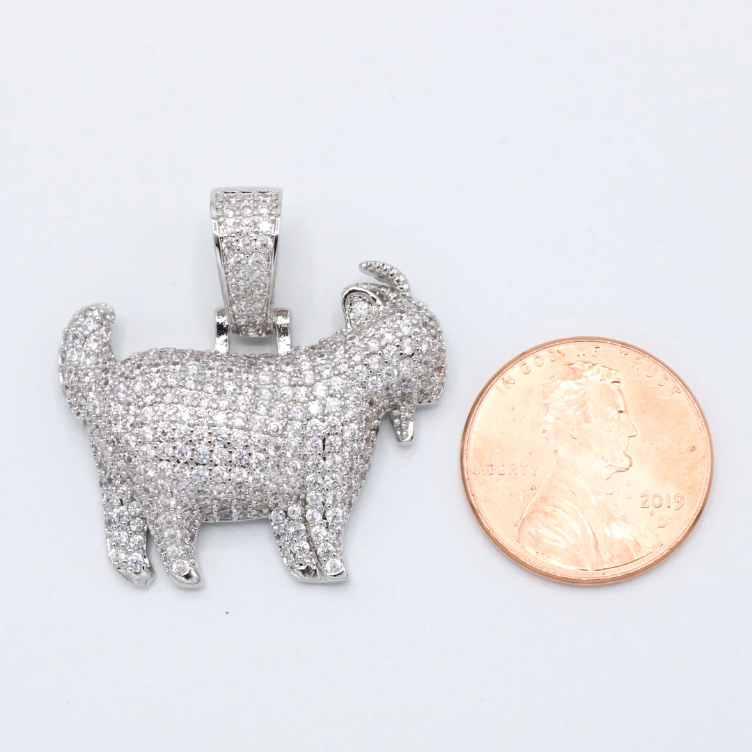 GOAT Pendant - White Gold - Image 2