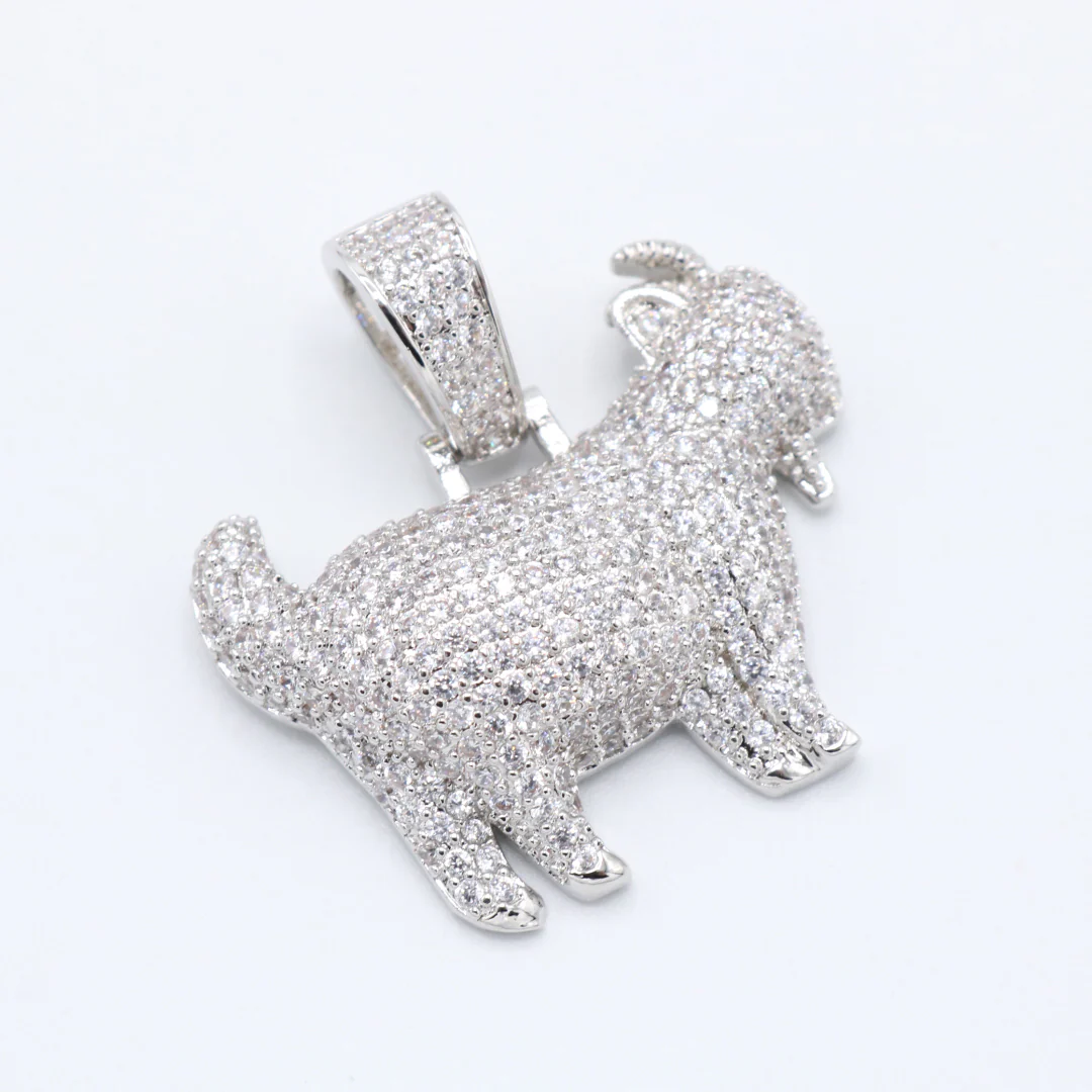 GOAT Pendant - White Gold - Image 3