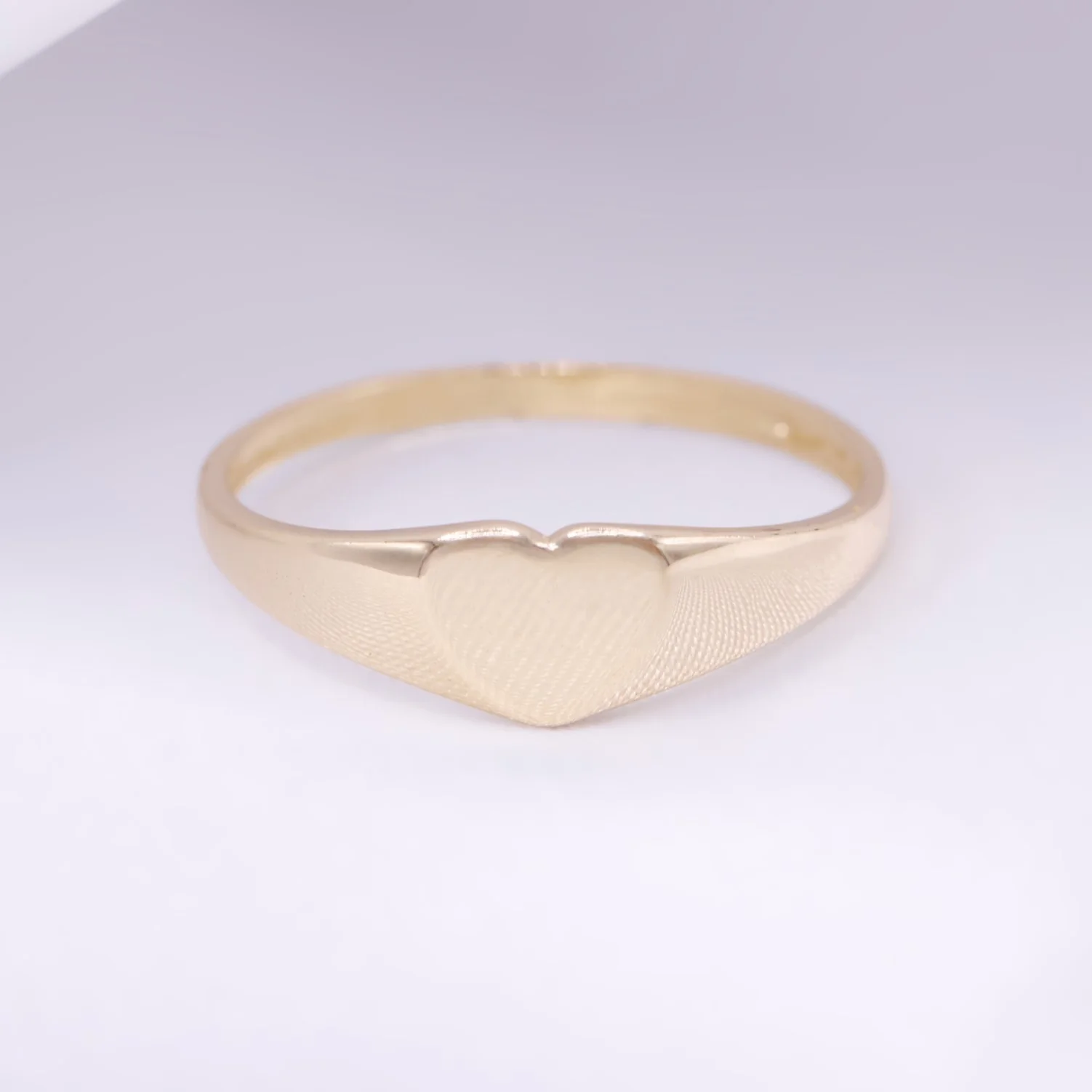 Heart Signet Ring - 10k Gold - Image 2
