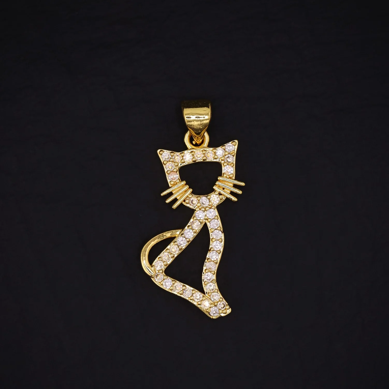 Icy Cat Necklace - Gold - Image 2