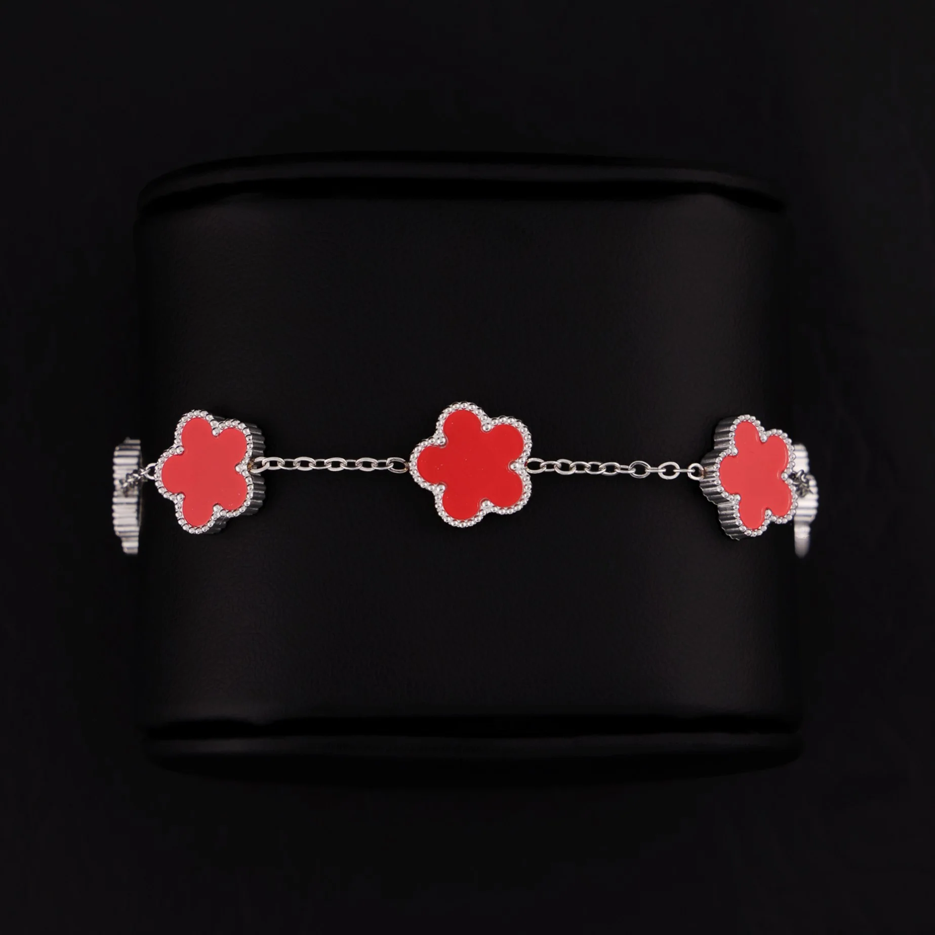 Red Clover Bracelet - Premium 316L Stainless