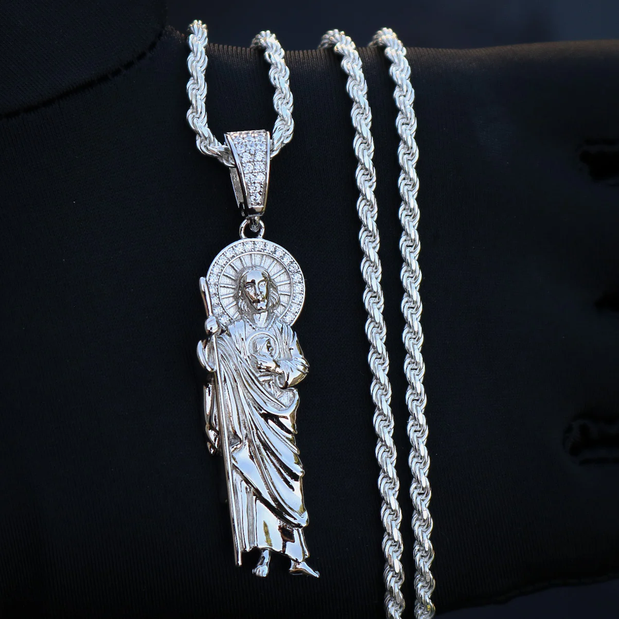 San Judas Pendant - 925 Silver - Image 3