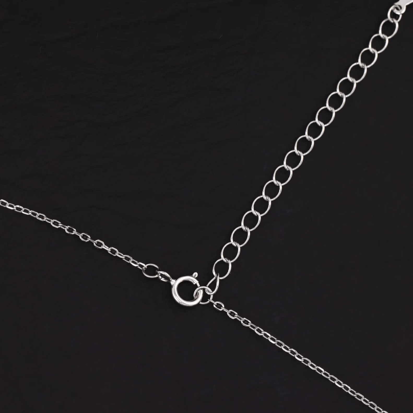 Small Pink Heart CZ Necklace - 925 Silver - Image 2
