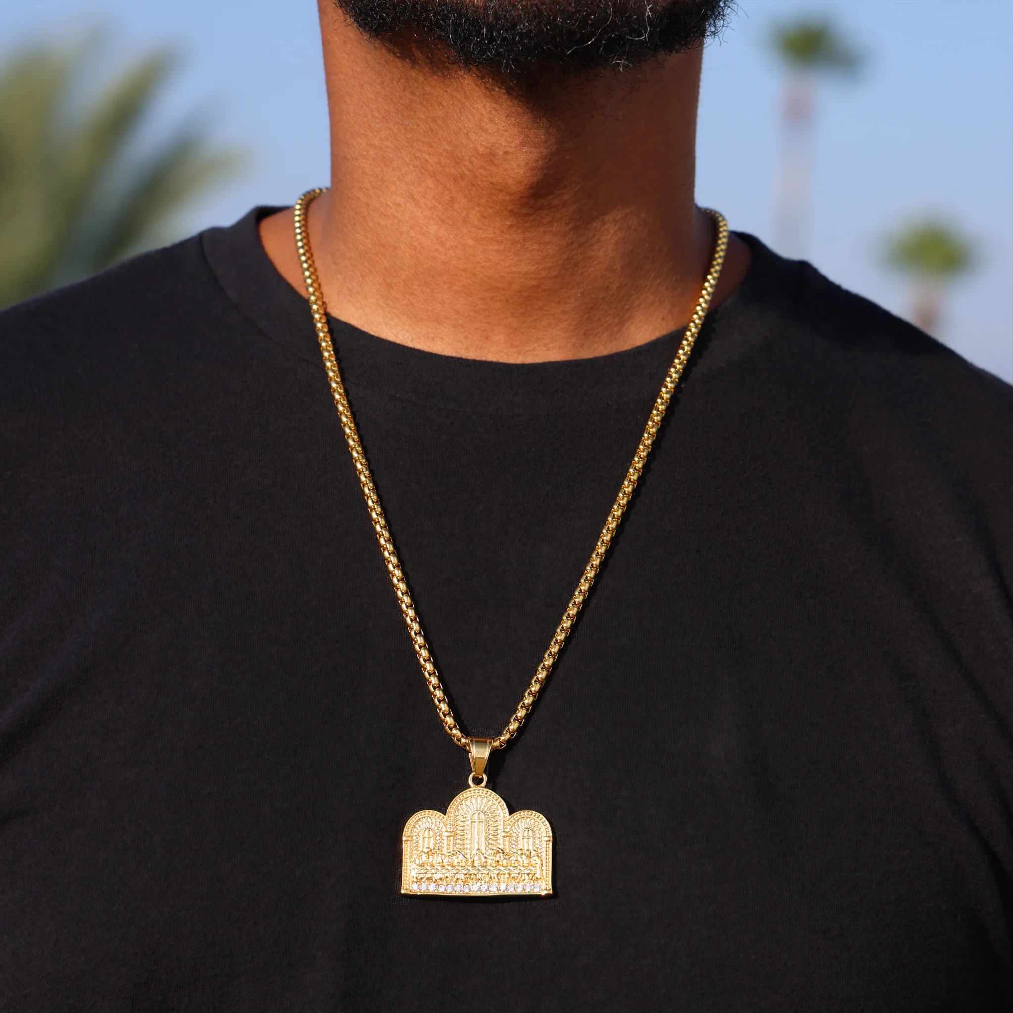 The Last Supper Pendant - Gold - Image 3
